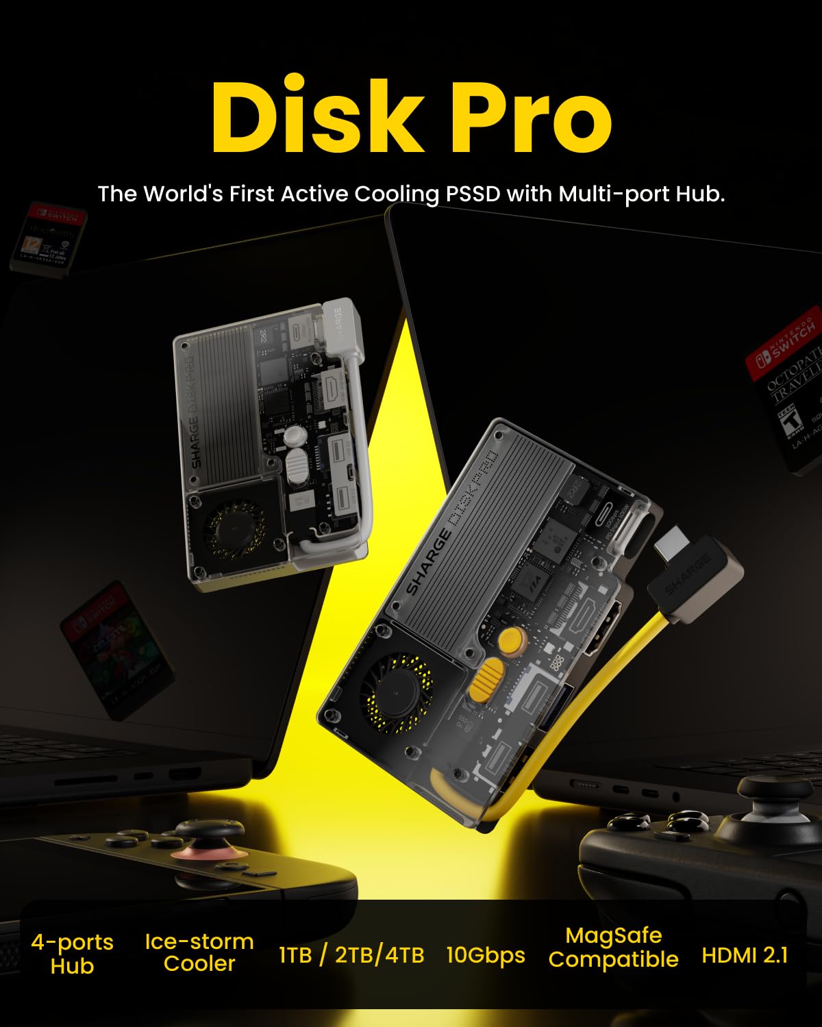 SHARGE Disk Pro 1TB Portable Solid-State Drive SHARGE Disk Pro 1TB Portable Solid-State Drive